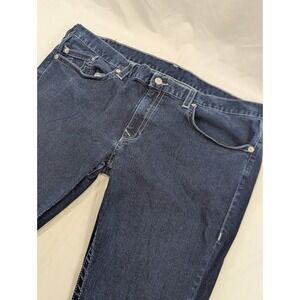 True Religion Jeans Mens 46x33* Geno Relaxed Slim Pants Heavy Denim World Tour